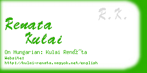 renata kulai business card